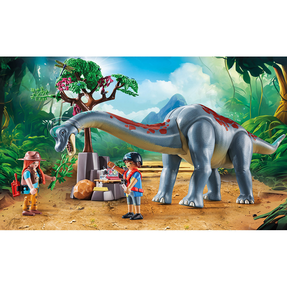 Playmobil - Brachiosaurus with Hovercraft Playset - Preschool