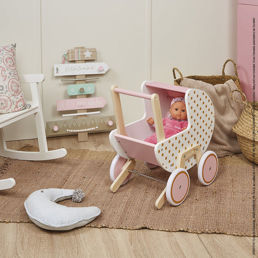 Janod - Candy Chic Doll Stroller - Dolls
