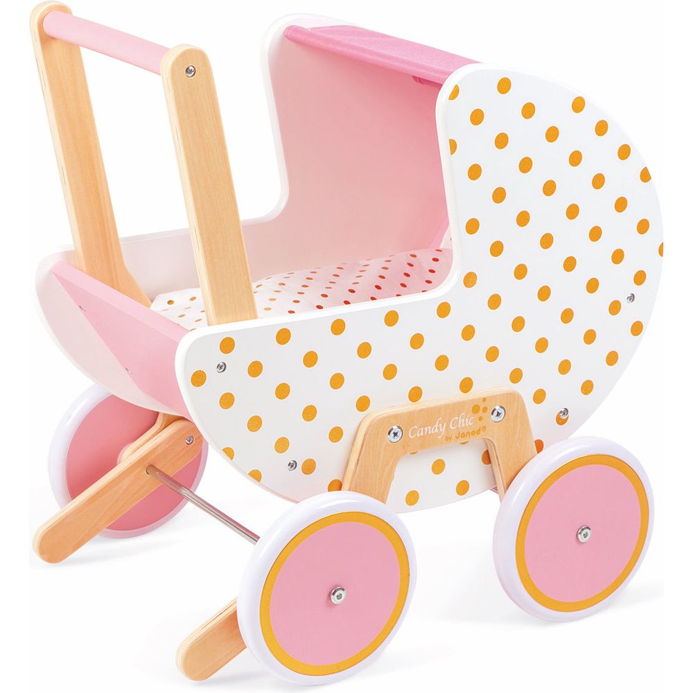 Janod - Candy Chic Doll Stroller - Dolls