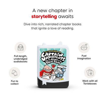 Tonies - Captain Underpants Audiobook Tonies - 4 Pack - Electronics