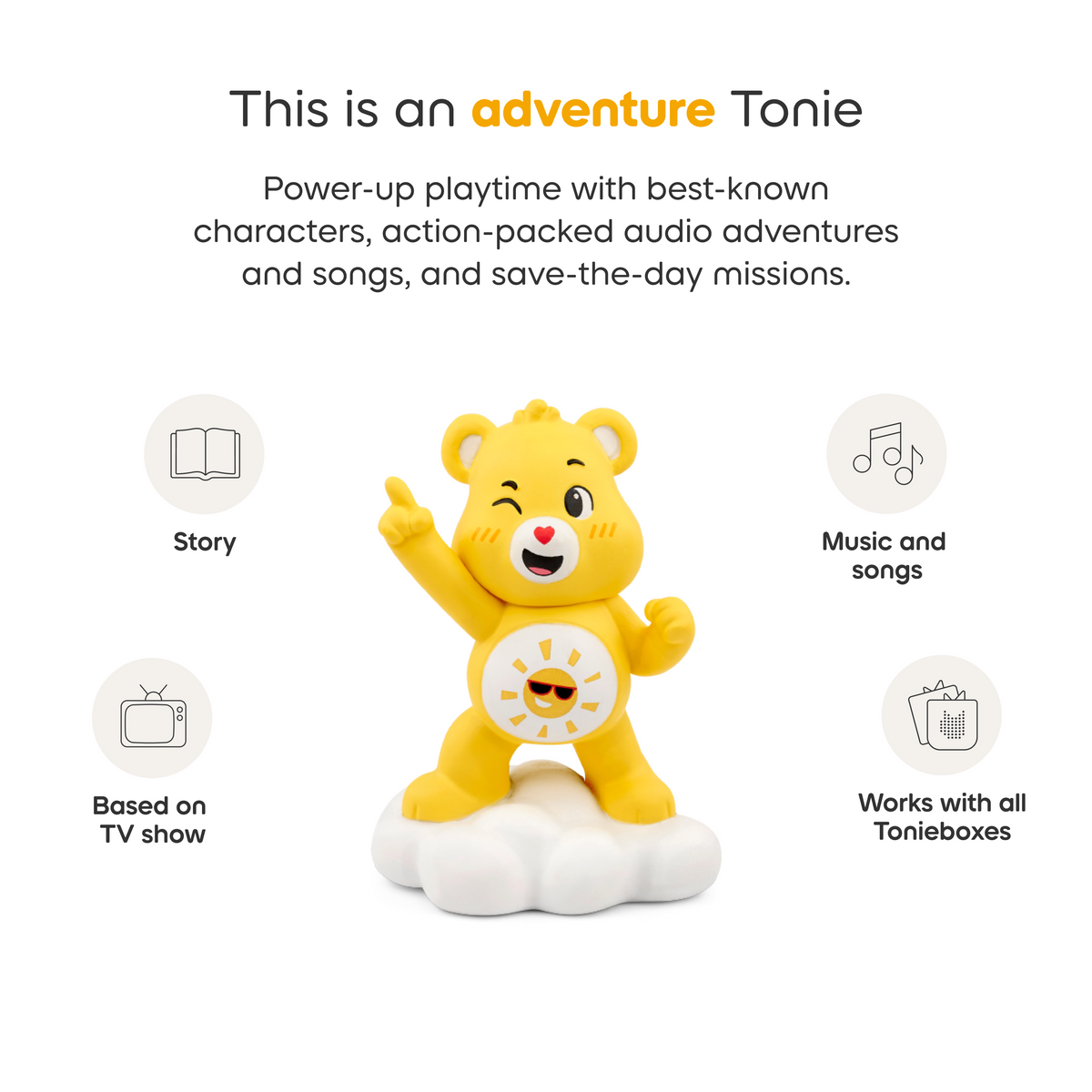 Tonies - Care Bears: Funshine Bear Tonie - Electronics
