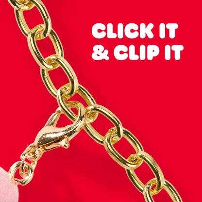 FAO Schwarz - Charm Squad Gold Necklace - Fashion Activity and Roleplay