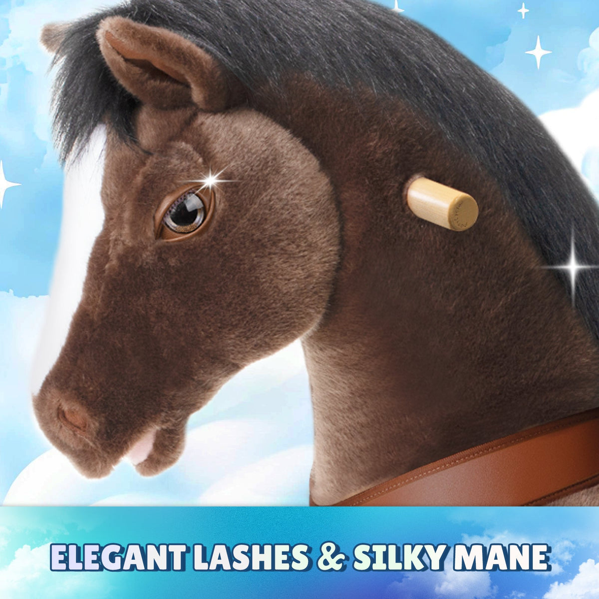PonyCycle, Inc. - Chocolate Brown Model Y Horse Ride on Toy - 4-7 Years - Outdoor