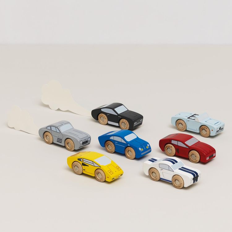 Le Toy Van - Classic Wooden Sports Cars - 7 Pieces - Preschool