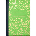 Graphic Image - Composition Notebook in Neon Green/Gold Leather - Books