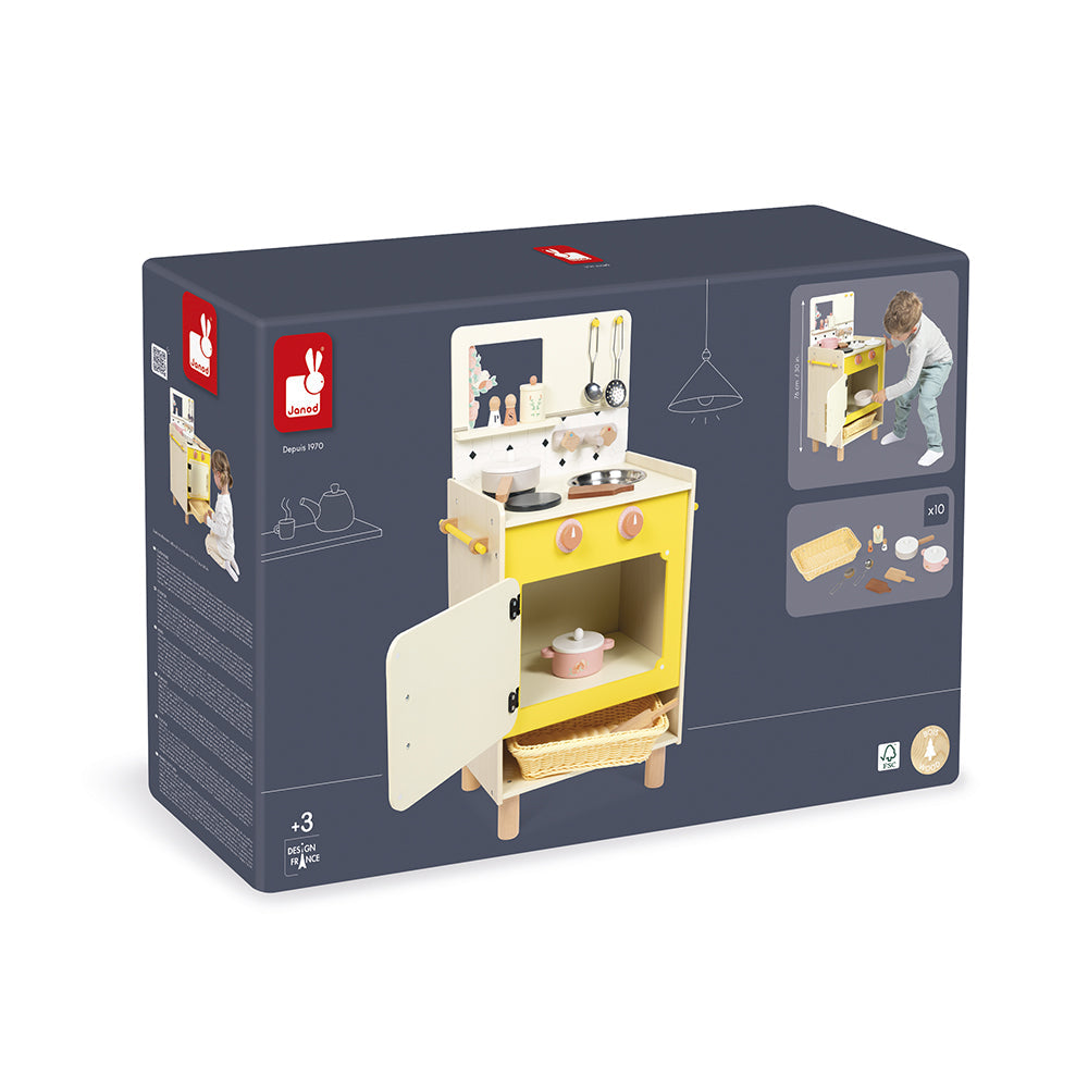 Janod - Cottage Chic Compact Cooker Kitchen - Preschool