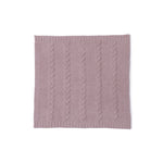 Barefoot Dreams - CozyChic Braided Cable Receiving Blanket - Heathered Rose-Dusty Mauve - Infants