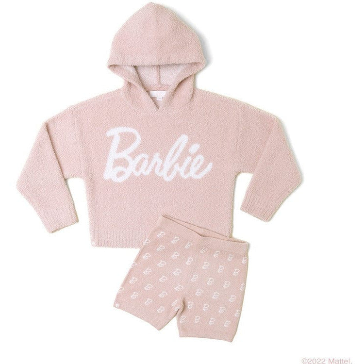 Barefoot Dreams - CozyChic Ultra Lite® Barbie™ Monogram Biker Short - Size 12-14 - World of Barbie