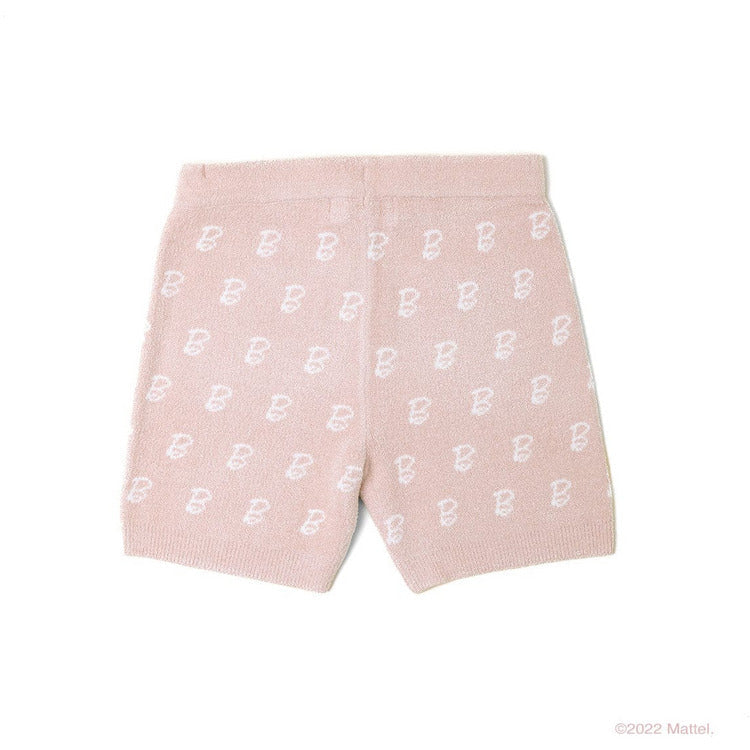 Barefoot Dreams - CozyChic Ultra Lite® Barbie™ Monogram Biker Short - Size 8-10 - World of Barbie