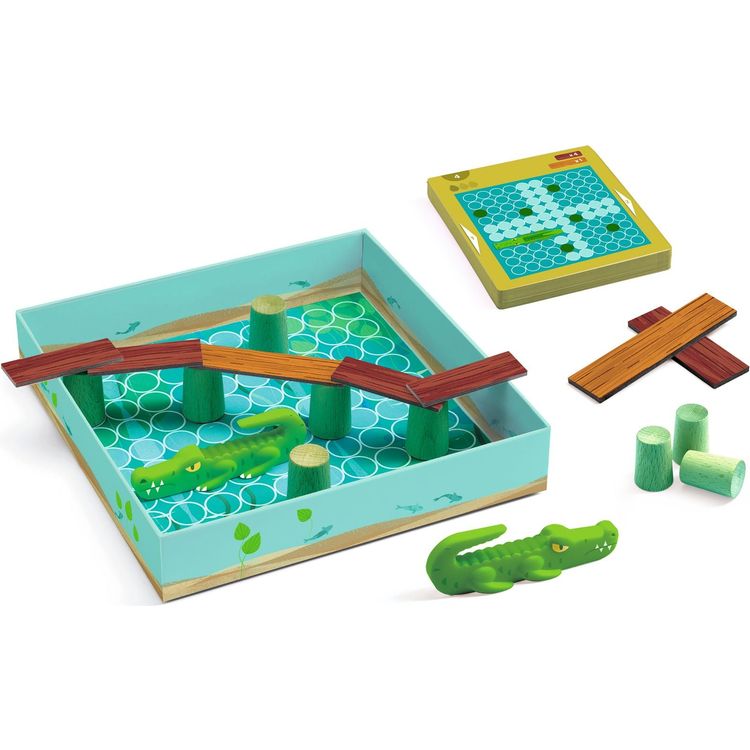Djeco - Croco Bridge Sologic Game - STEM