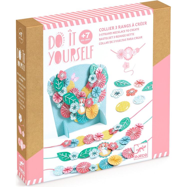 Djeco - DIY Flora Necklace Craft Kit - Creativity