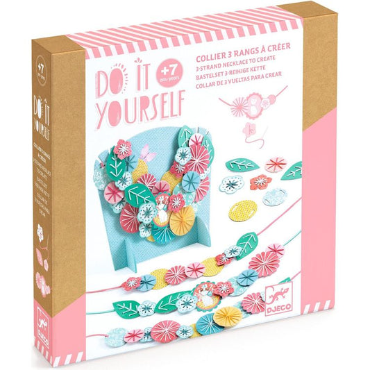 Djeco - DIY Flora Necklace Craft Kit - Creativity