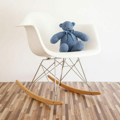 Rian Tricot - Dark Blue Cable Knit Plush Teddy Bear - Plush