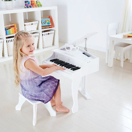 Hape - Deluxe Grand Piano - White - Music