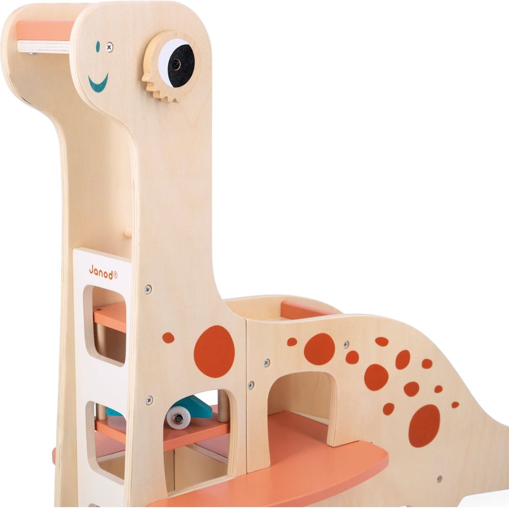 Janod - Dinosaur Garage Playset - Preschool
