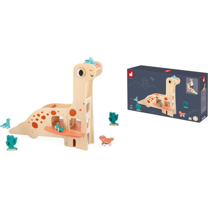 Janod - Dinosaur Garage Playset - Preschool