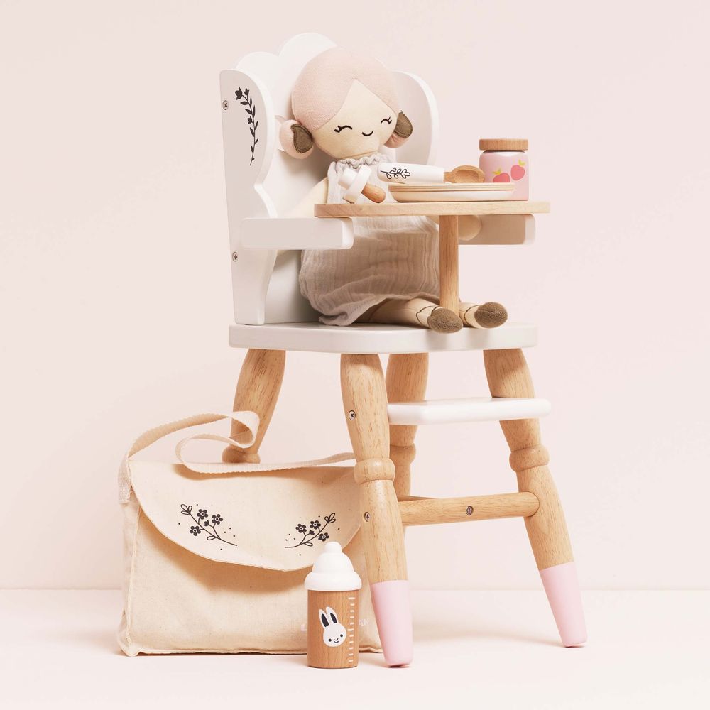 Le Toy Van - Doll Wooden High Chair - Preschool