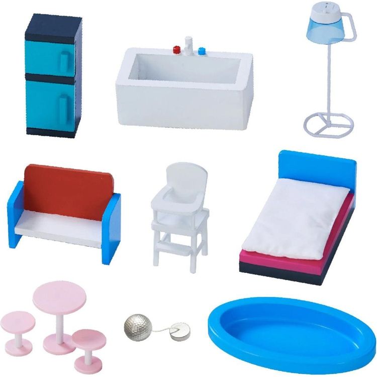 Teamson Kids - Dreamland Barcelona Dollhouse - Turquoise/Black - Preschool