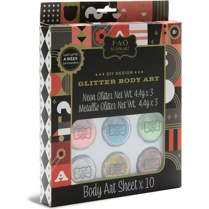 Marvin's Magic - F.A.O. Schwarz DIY Glitter Body Art Kit - Creativity