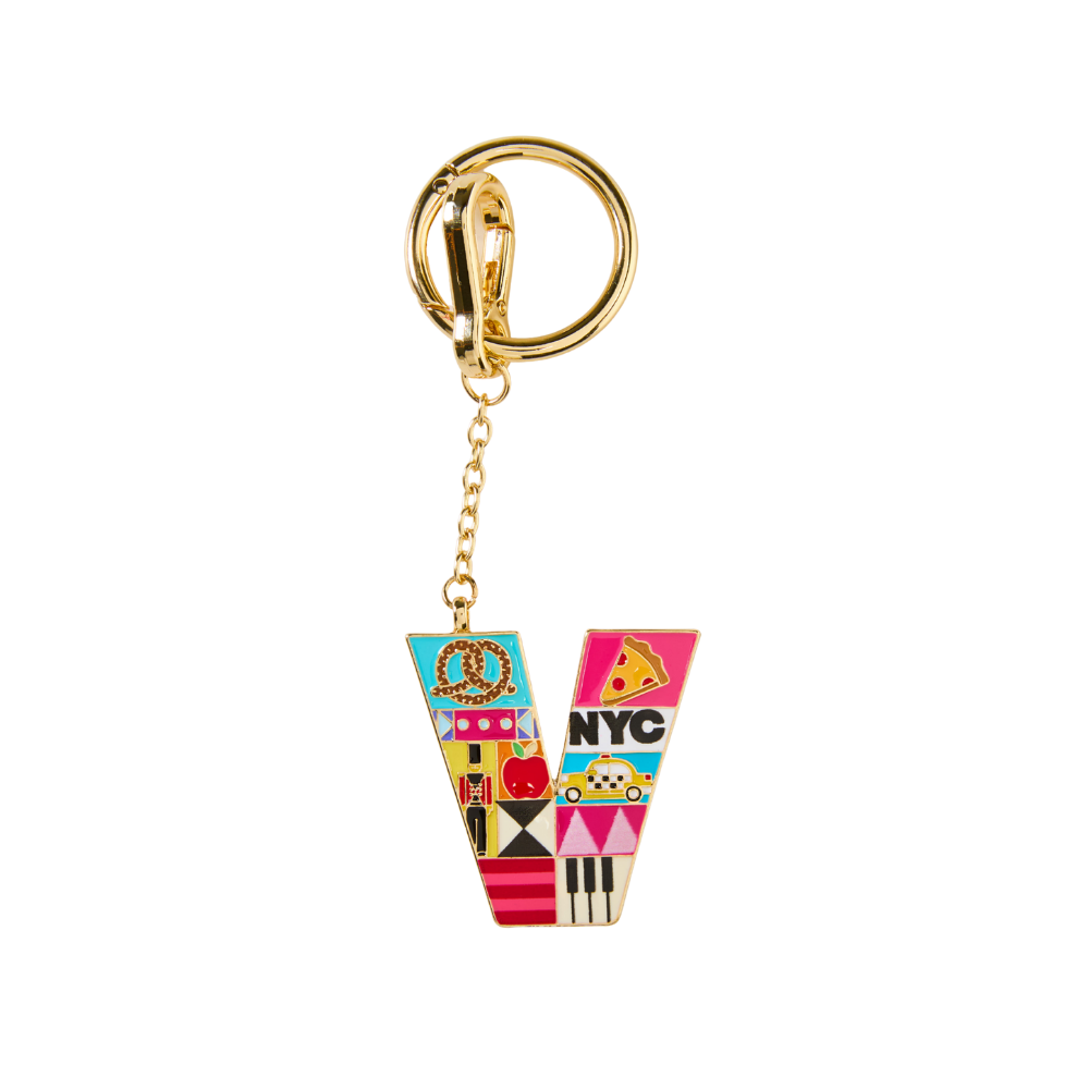 FAO Schwarz - FAO Initial Keychain - V - Souvenirs