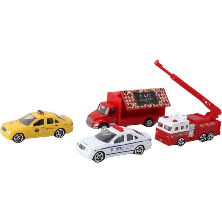 Daron Worldwide Trading, Inc. - FAO Schwarz Exclusive 4-Piece NYC Vehicle Set - Vehicles