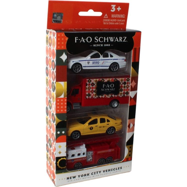 Daron Worldwide Trading, Inc. - FAO Schwarz Exclusive 4-Piece NYC Vehicle Set - Vehicles