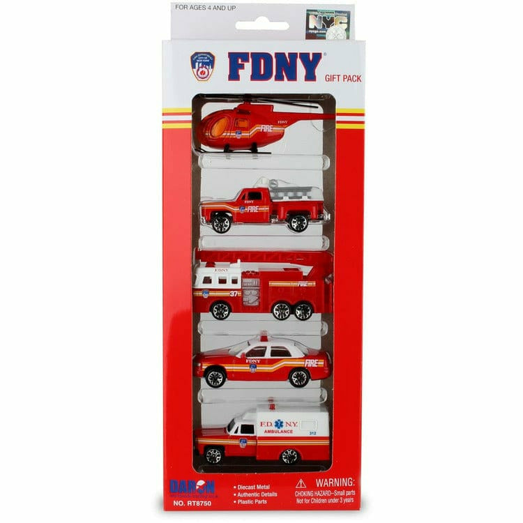 Daron Worldwide Trading, Inc. - FDNY 5-Piece Vehicle Gift Pack - Vehicles