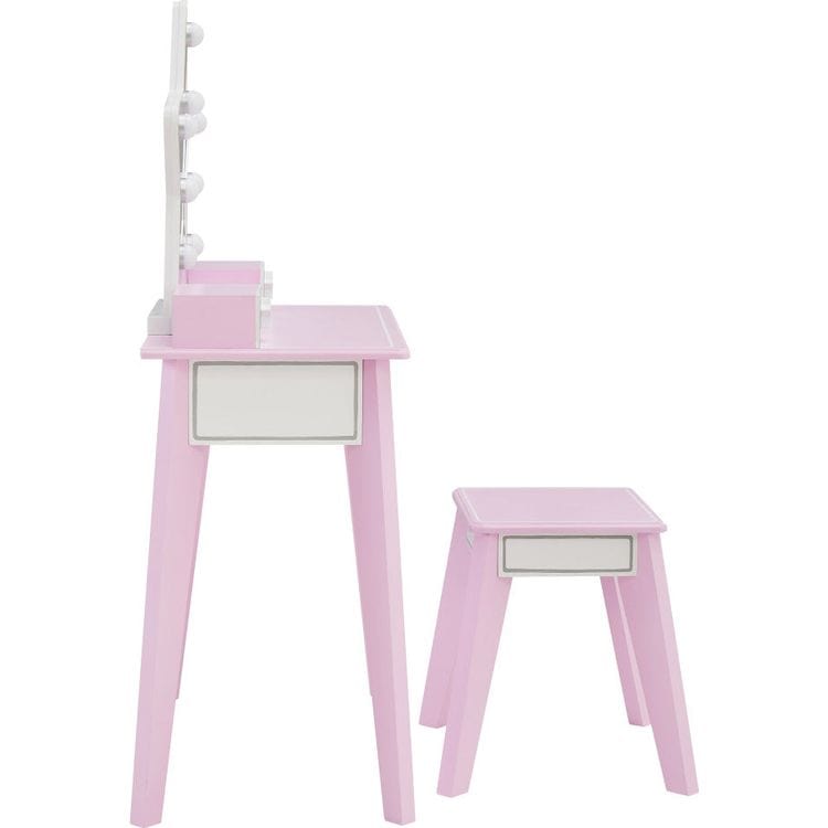 Teamson Kids - Fantasy Fields Little Princess Star Vanity with LED Mirror - Room Decor