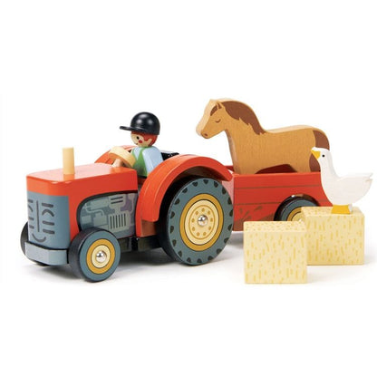 Tender Leaf Toys - Farmyard Tractor Toy - Preschool