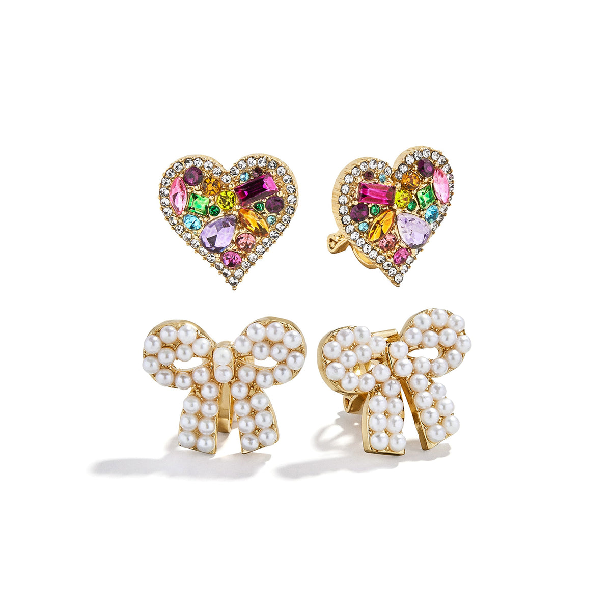 Minibar by BaubleBar - Feeling Cute Kids' Clip-On Earring Set - Multi - Trend Accessories