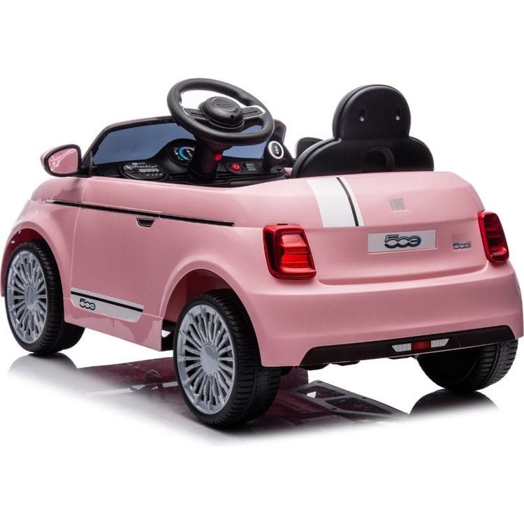 Best Ride on Cars - Fiat 500 12V Ride On Car - Pink - Outdoor