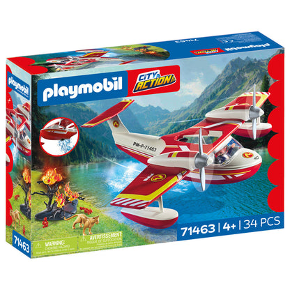 Playmobil - Firefighting Seaplane Playset - Preschool