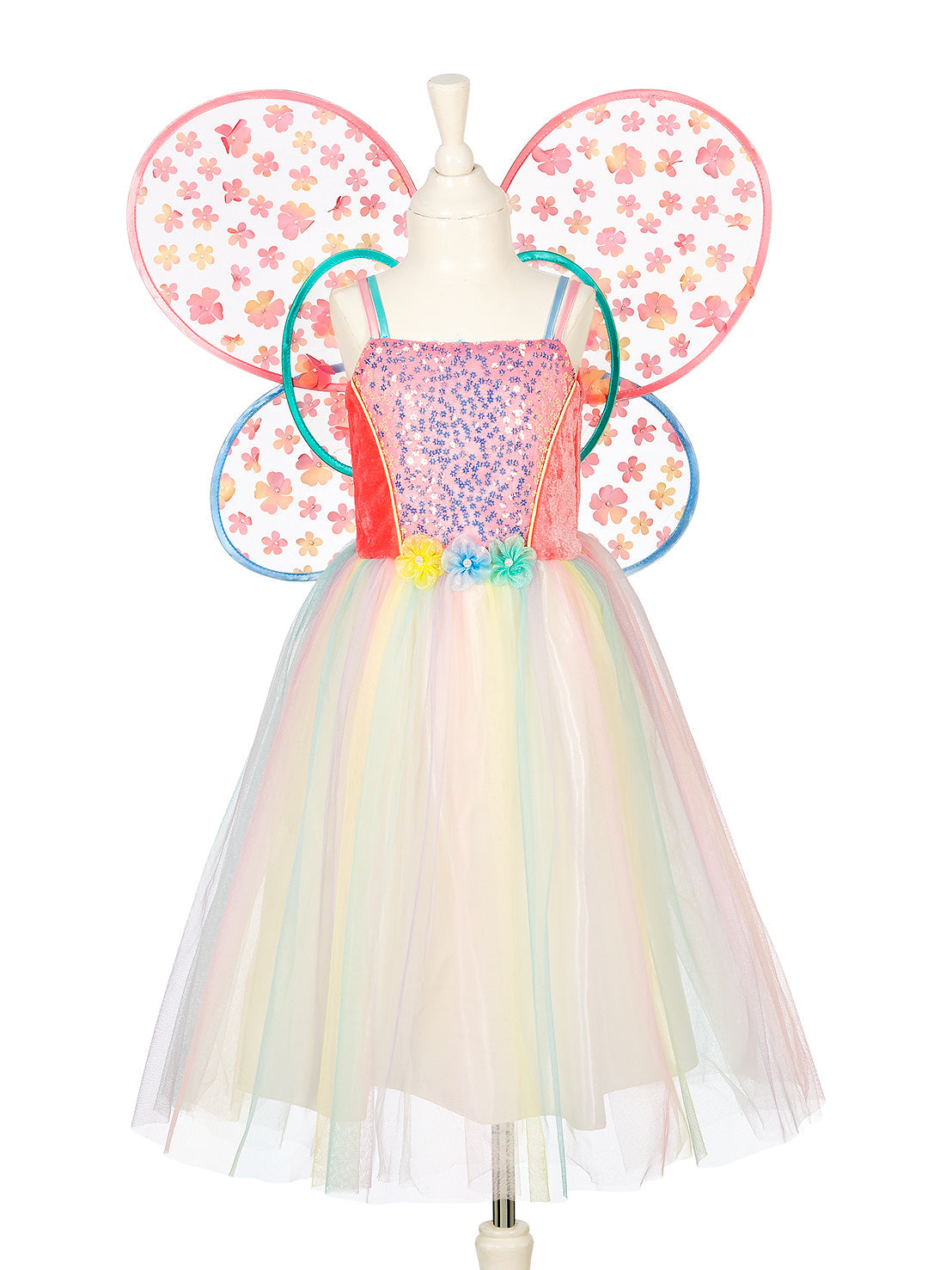 Souza - Flora Dress & Wings Set (Green) - 5-7 Years - Dress up