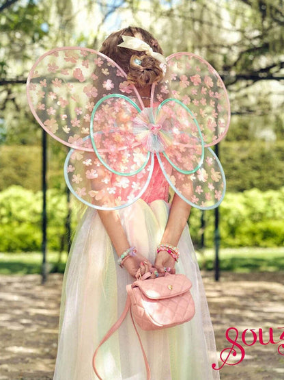 Souza - Flora Dress & Wings Set (Green) - 5-7 Years - Dress up