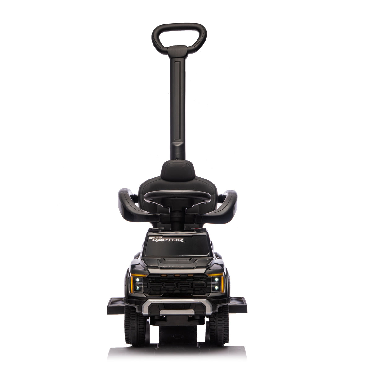 Freddo - Ford Raptor 3-in-1 Push Ride On Toy Car - Black - Outdoor