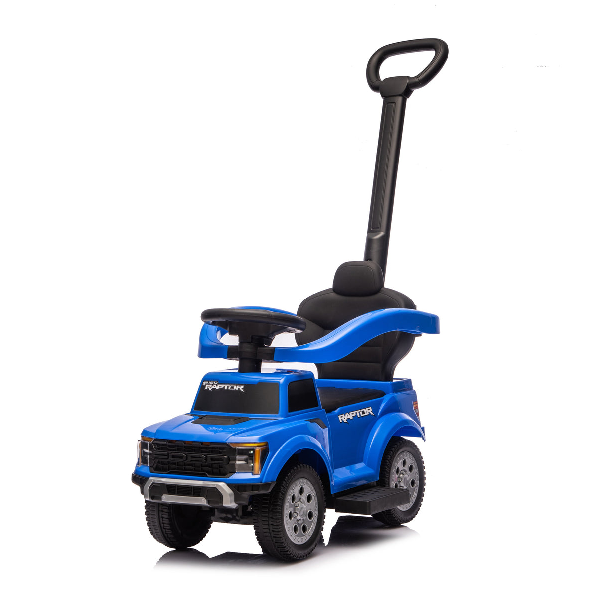 Freddo - Ford Raptor 3-in-1 Push Ride On Toy Car - Blue - Outdoor