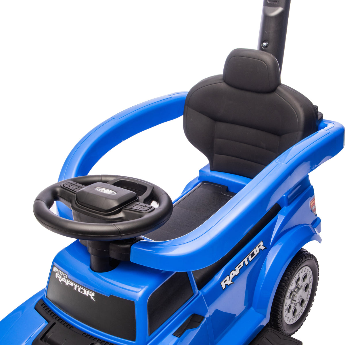 Freddo - Ford Raptor 3-in-1 Push Ride On Toy Car - Blue - Outdoor