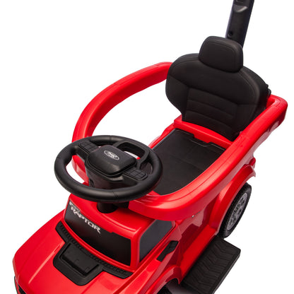 Freddo - Ford Raptor 3-in-1 Push Ride On Toy Car - Red - Outdoor