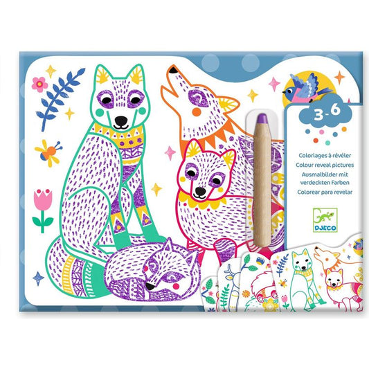 Djeco - Forest Families Coloring Set - Creativity