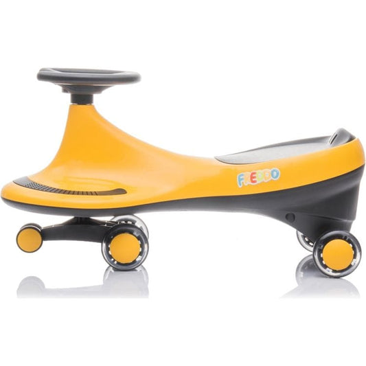 Freddo - Freddo Toys Swing Car with Flashing Wheels - Yellow - Outdoor