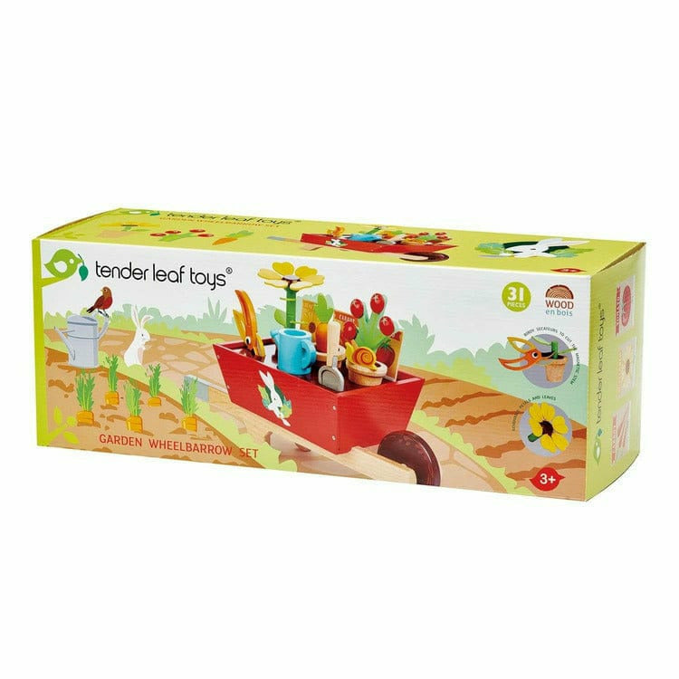 Tender Leaf Toys - Garden Wheelbarrow Set - Preschool
