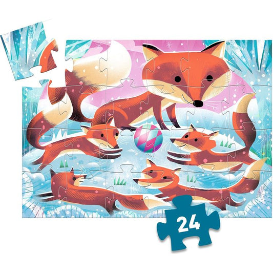 Djeco - Ginger Little Fox 24 Piece Silhouette Jigsaw Puzzle - Puzzles