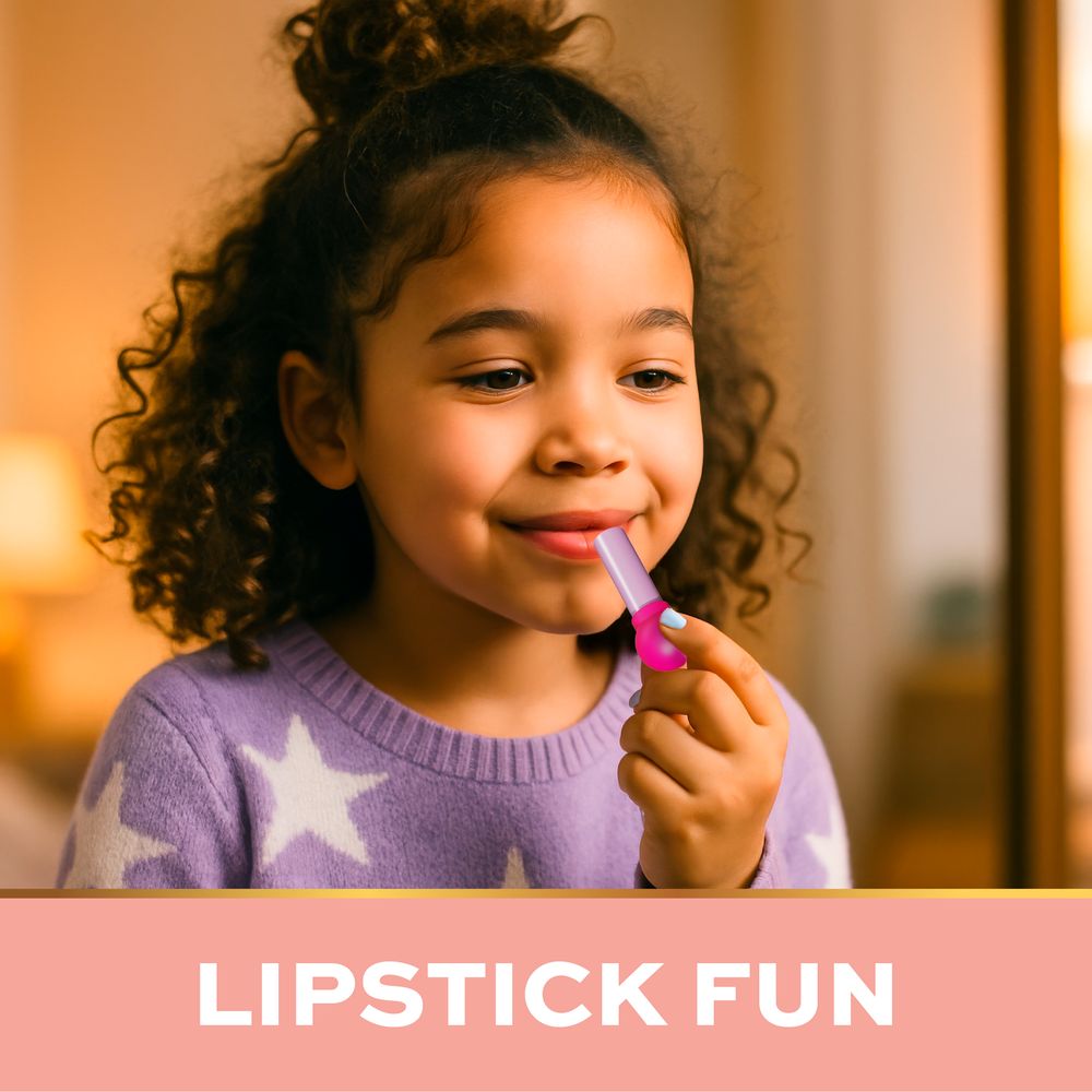 FAO Schwarz - Glimmer & Glam 4‑Piece Lipstick Set - Fashion Activity and Roleplay