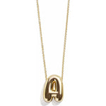 Minibar by BaubleBar - Gold Bubble Initial Necklace - A - Trend Accessories