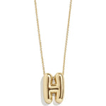 Minibar by BaubleBar - Gold Bubble Initial Necklace - H - Trend Accessories