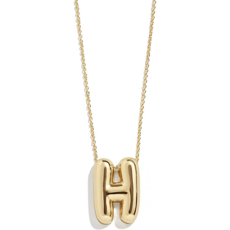 Minibar by BaubleBar - Gold Bubble Initial Necklace - H - Trend Accessories