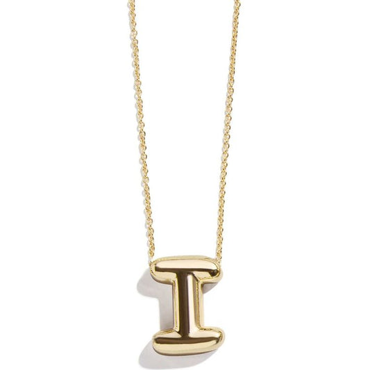 Minibar by BaubleBar - Gold Bubble Initial Necklace - I - Trend Accessories