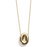Minibar by BaubleBar - Gold Bubble Initial Necklace - O - Trend Accessories