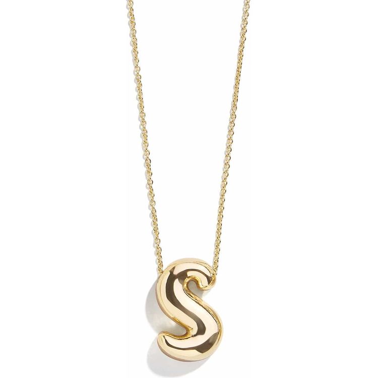 Minibar by BaubleBar - Gold Bubble Initial Necklace - S - Trend Accessories