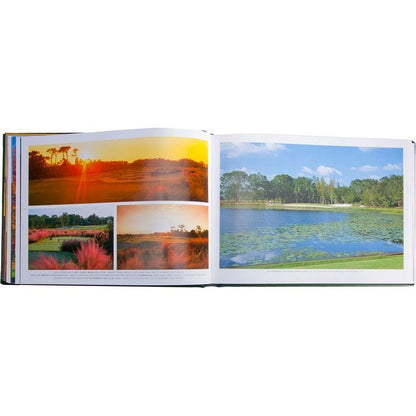 Graphic Image - "Golf Courses: Fairways of the World" Book in Green Bonded Leather - Books